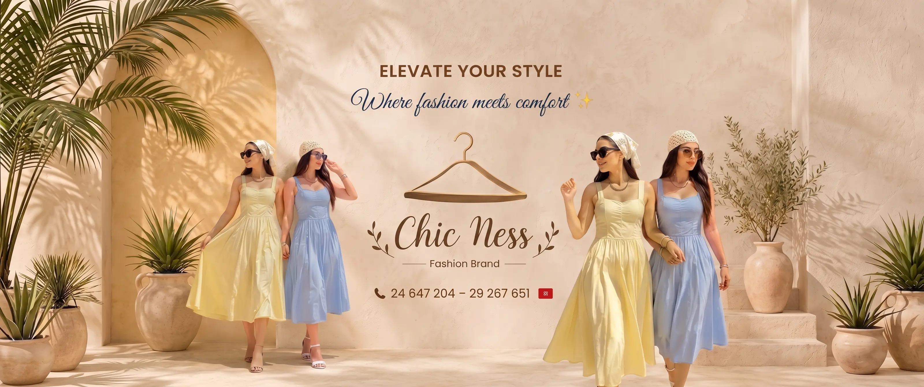 Luxury fashion header